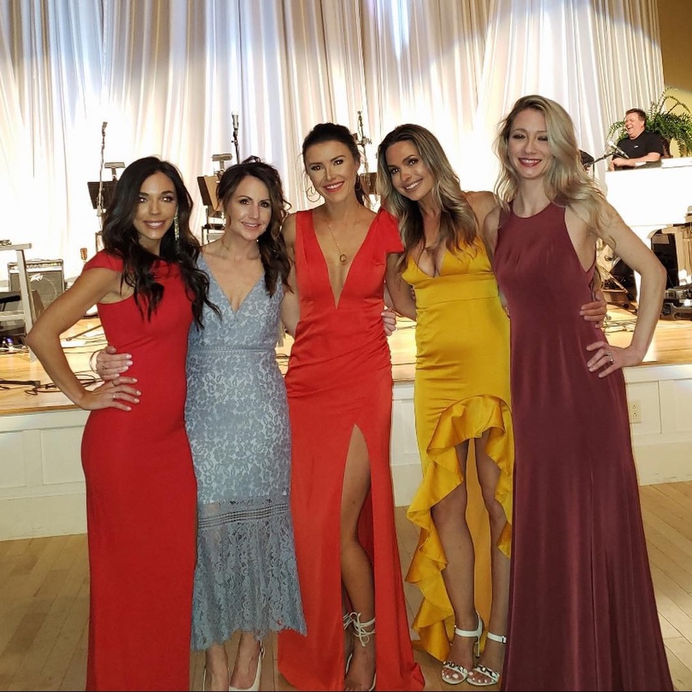 Lovers & Friends Patrick Gown Red Size Small